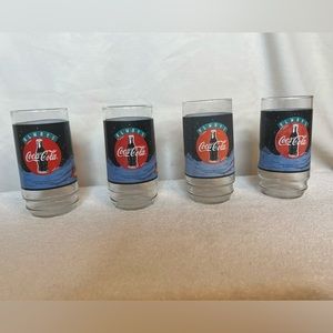 EUC Vintage Coca-Cola Polar Bear 4 Glasses from 1995